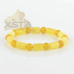 Wholesale opaque amber color bracelet